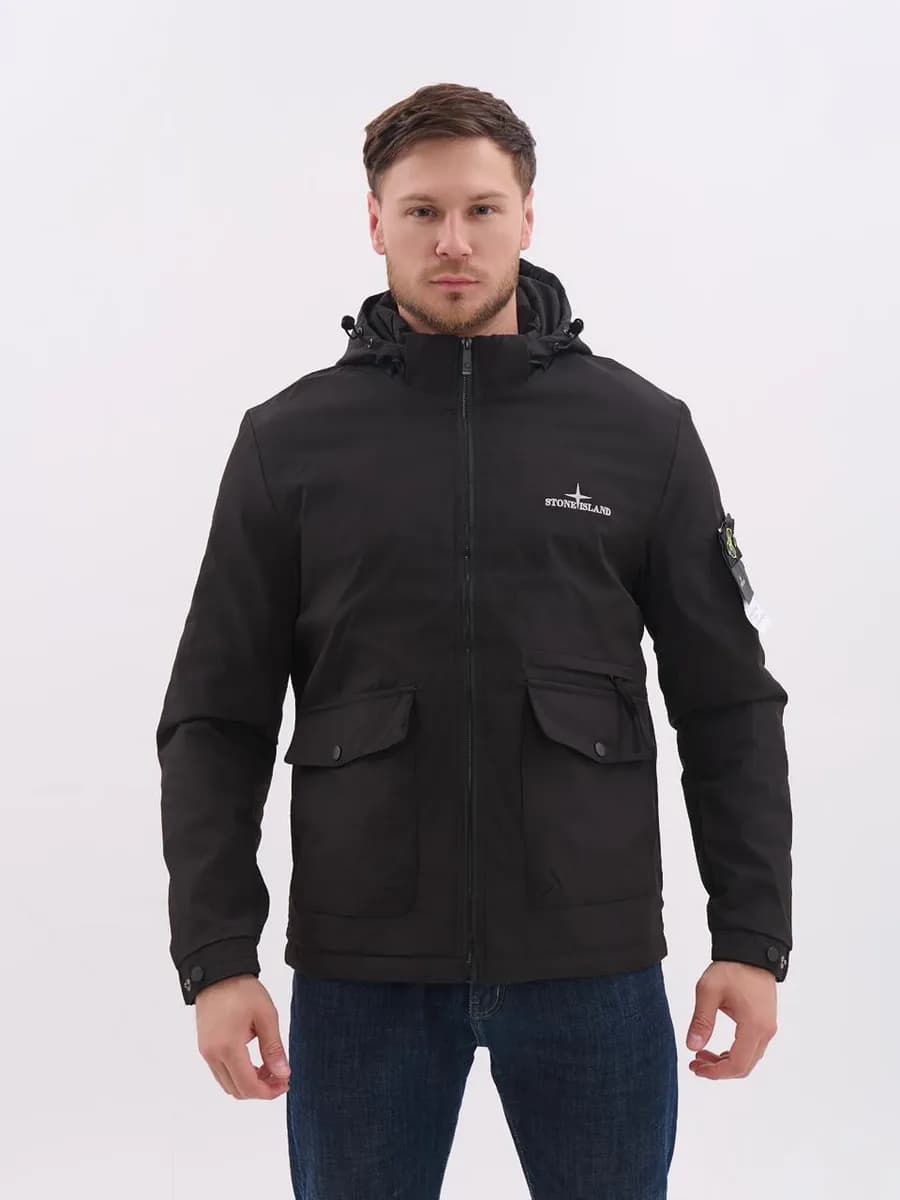 Демисезонная куртка со съемным капюшоном