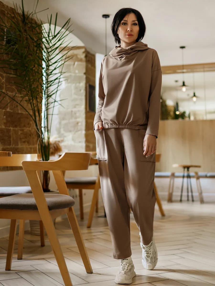 Трикотажный костюм домашний брючный