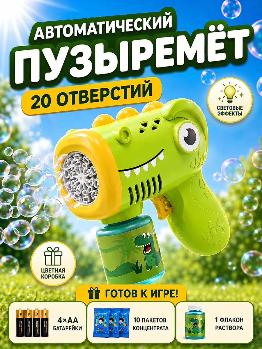 Мыльные пузыри пистолет генератор