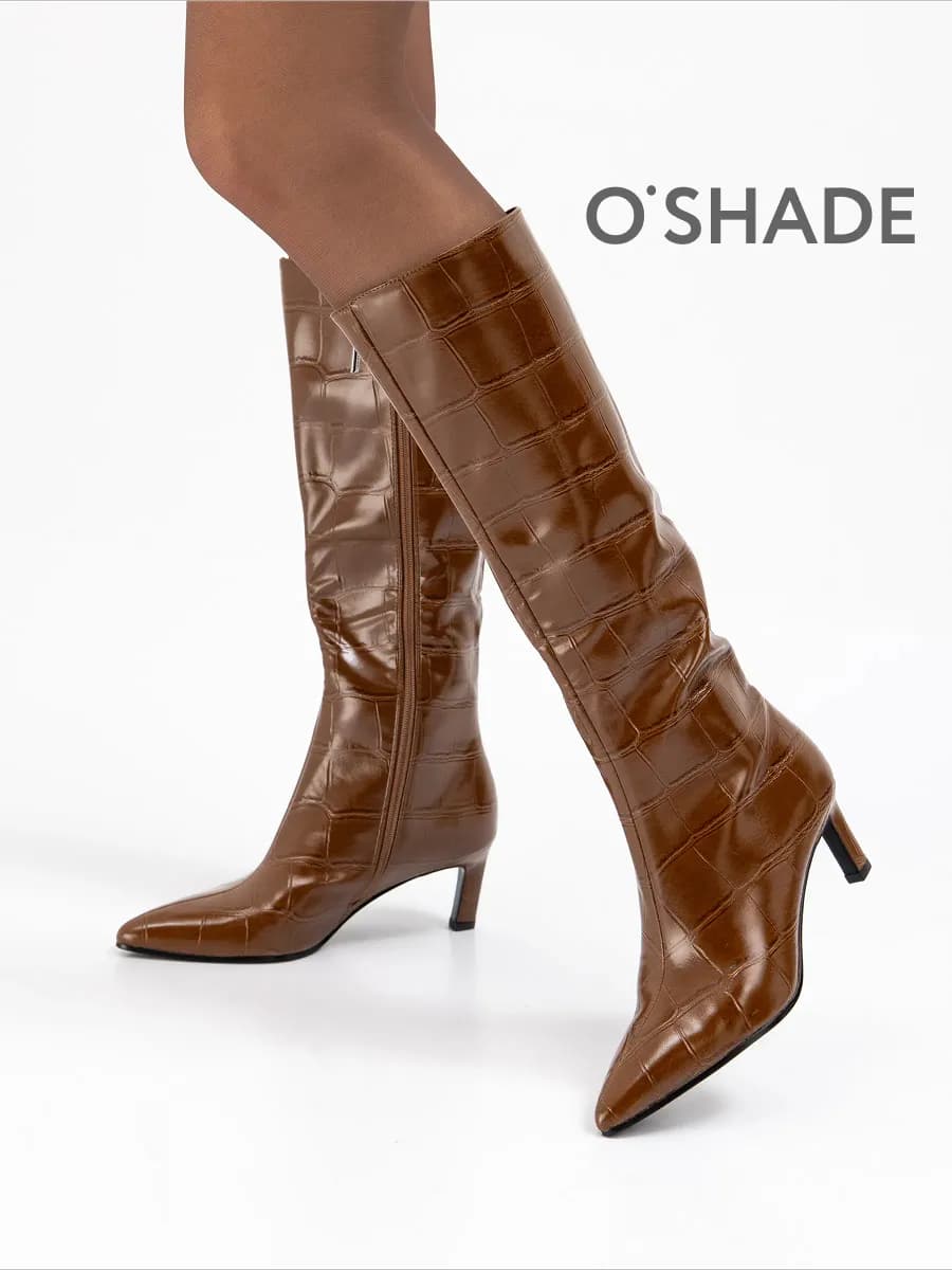 O'SHADE Сапоги коричневые женские демисезонные