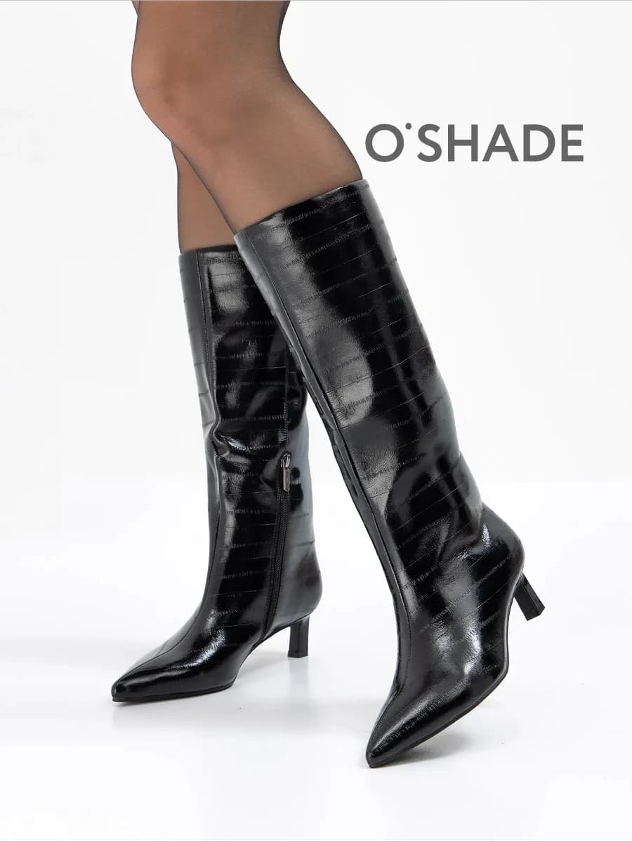 Сапоги женские демисезонные натуральная кожа - фото 1