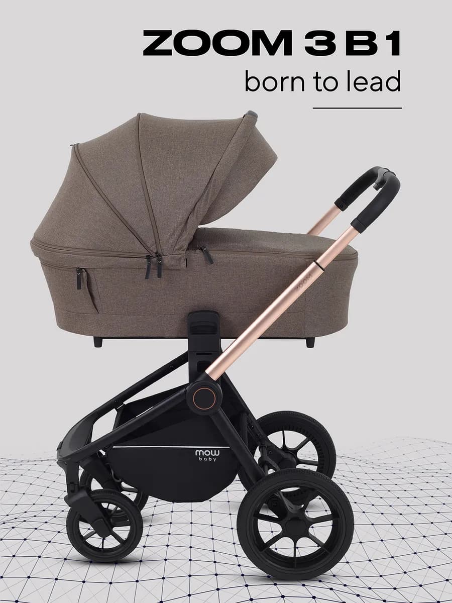 Коляска для новорожденных 3 в 1 Zoom New