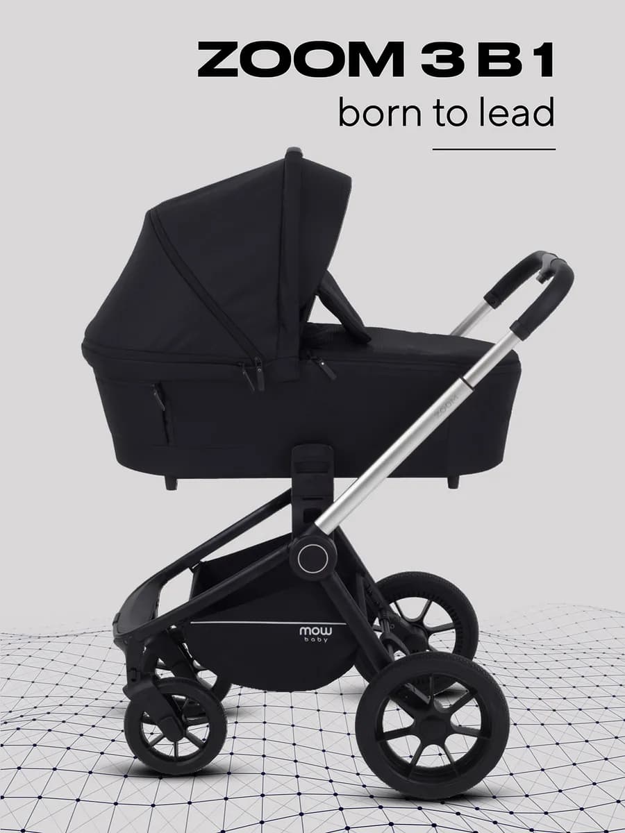 Коляска для новорожденных 3 в 1 Zoom New