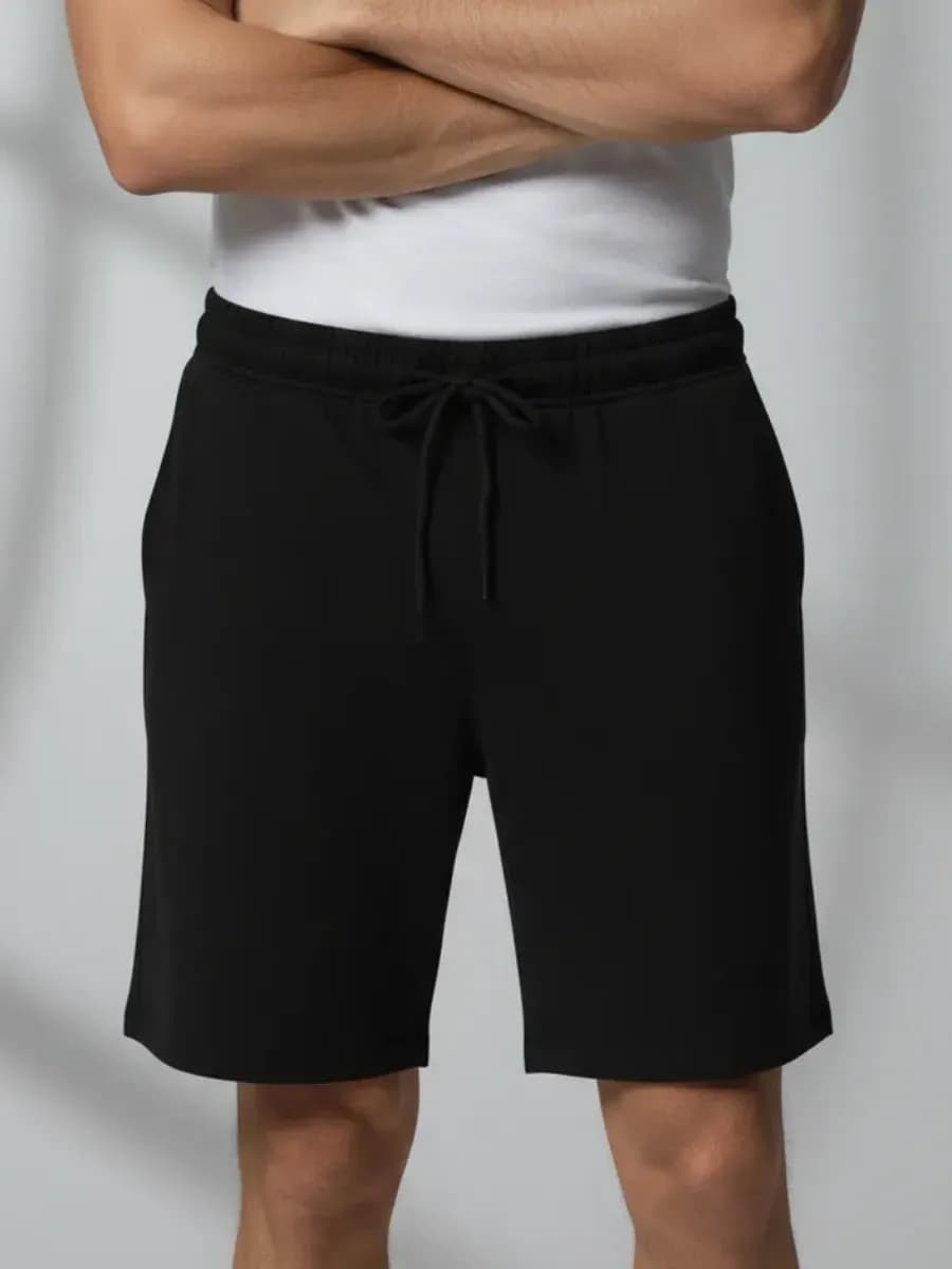 Шорты спортивные черные хлопок
