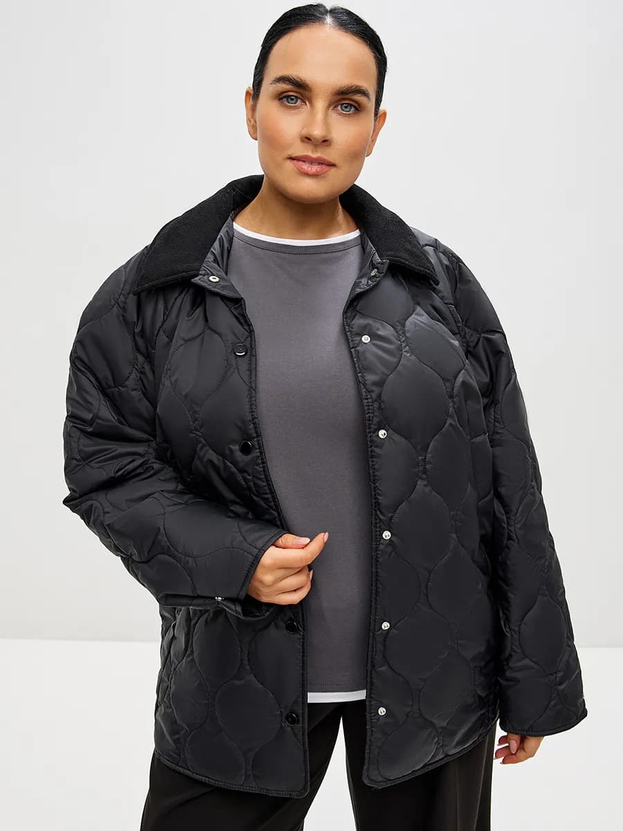 Куртка стеганая на кнопках