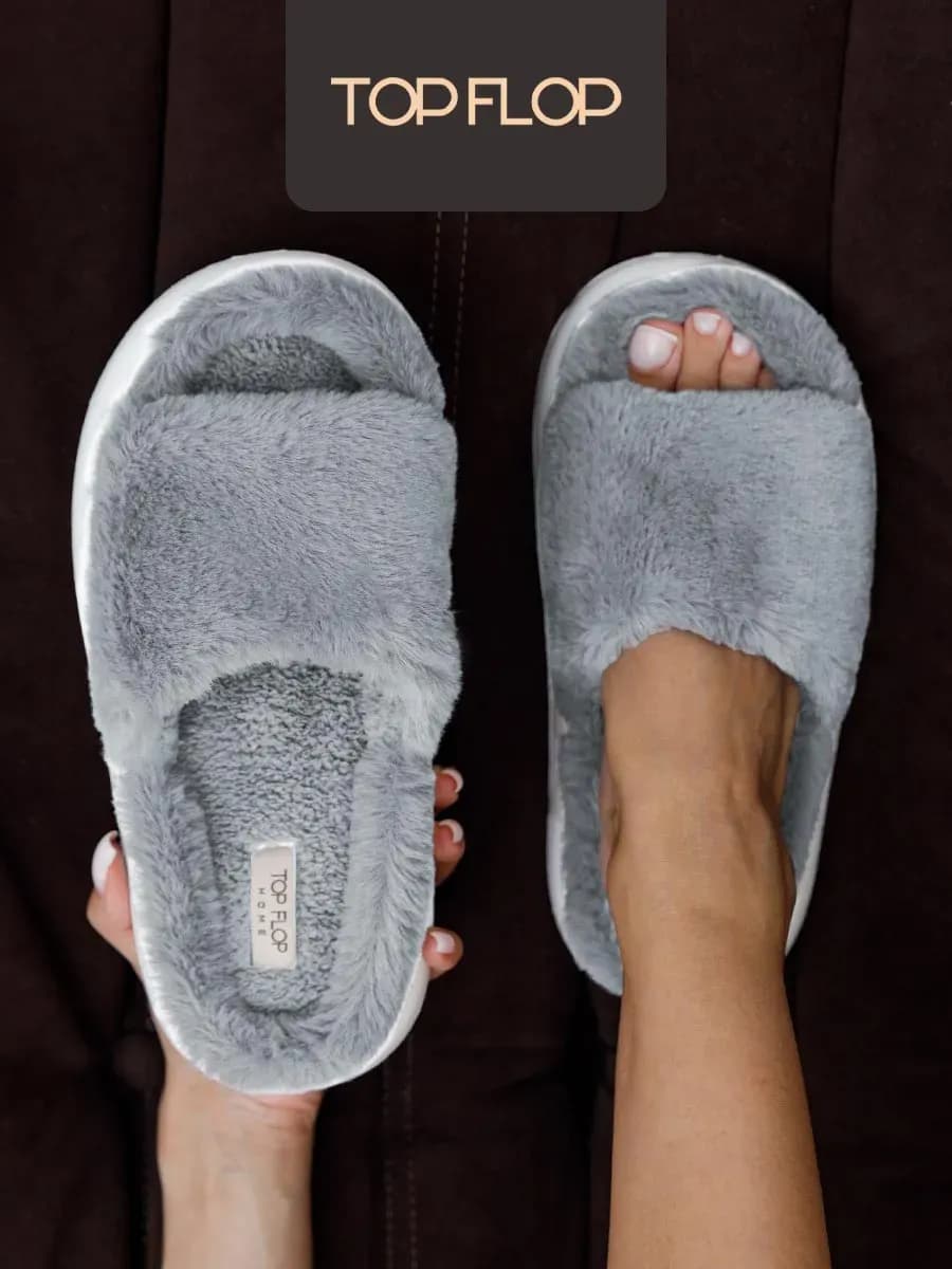 Тапочки домашние на платформе