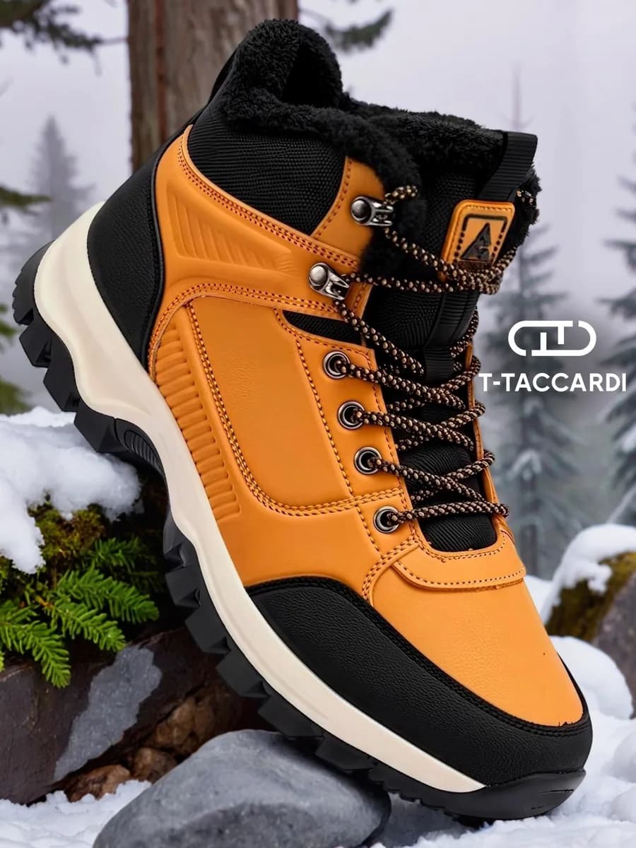 Треккинговые кроссовки зимние с мехом высокие