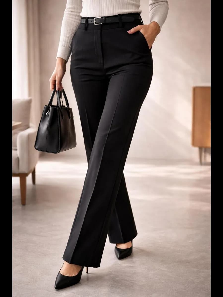 Брюки классические утепленные осень