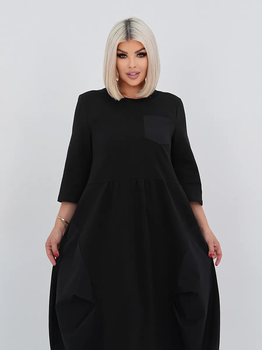 Платье бохо теплое