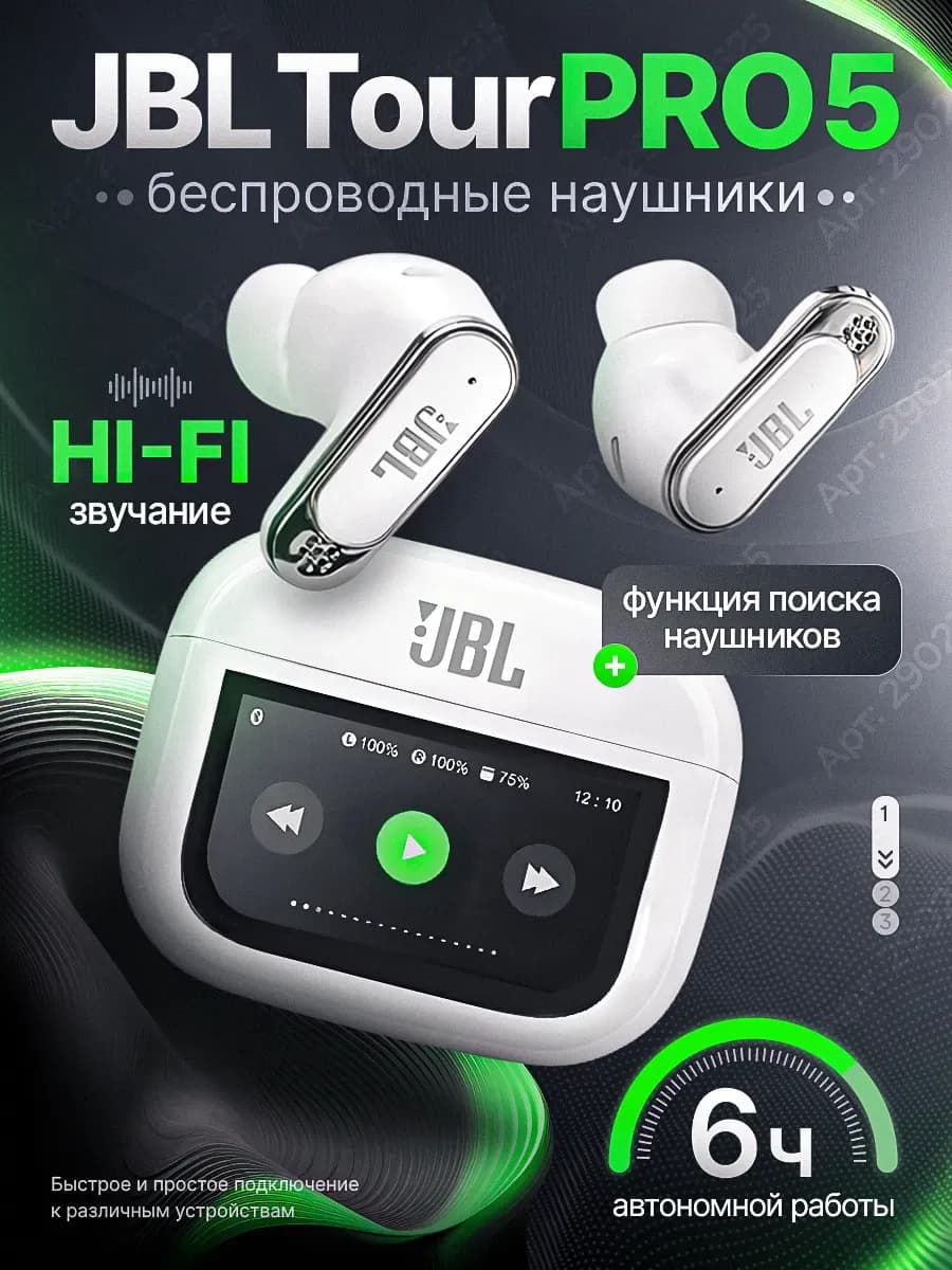 Наушники беспроводные с шумоподавлением и микрофоном