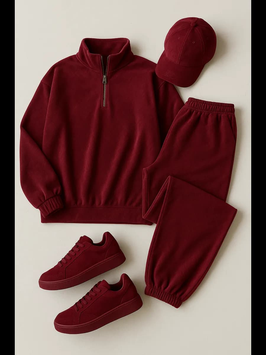 Костюм спортивный вельветовый оверсайз