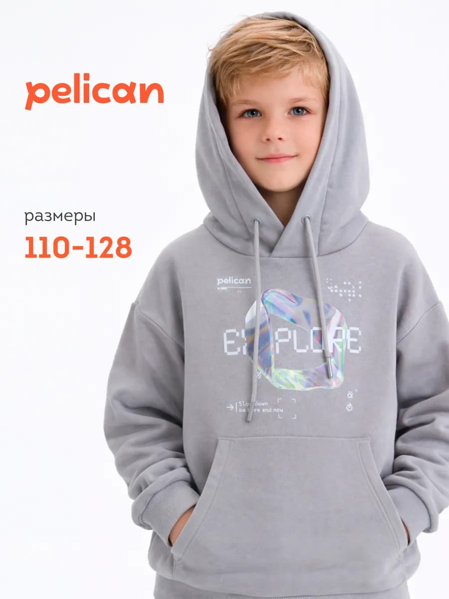 Толстовка утепленная для мальчиков