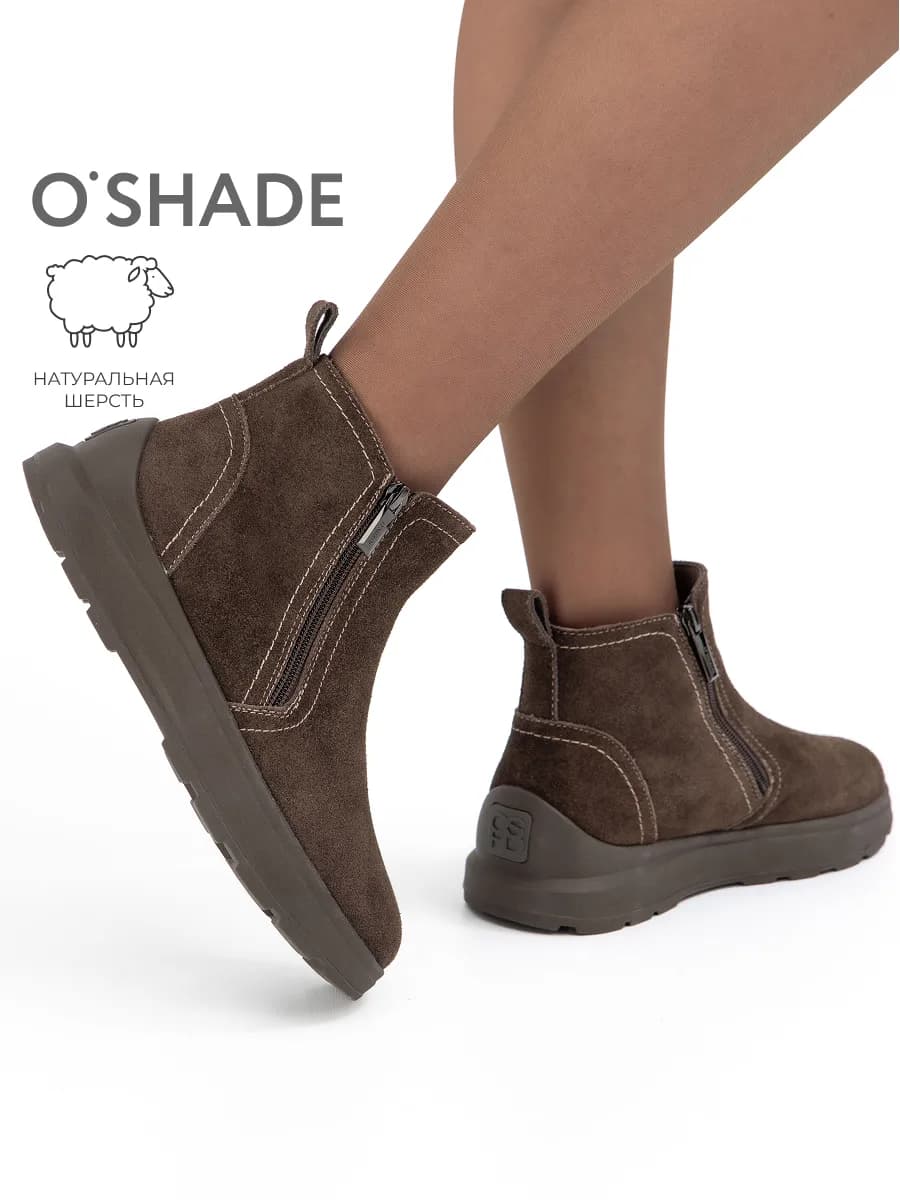 Ботинки женские зимние коричневые