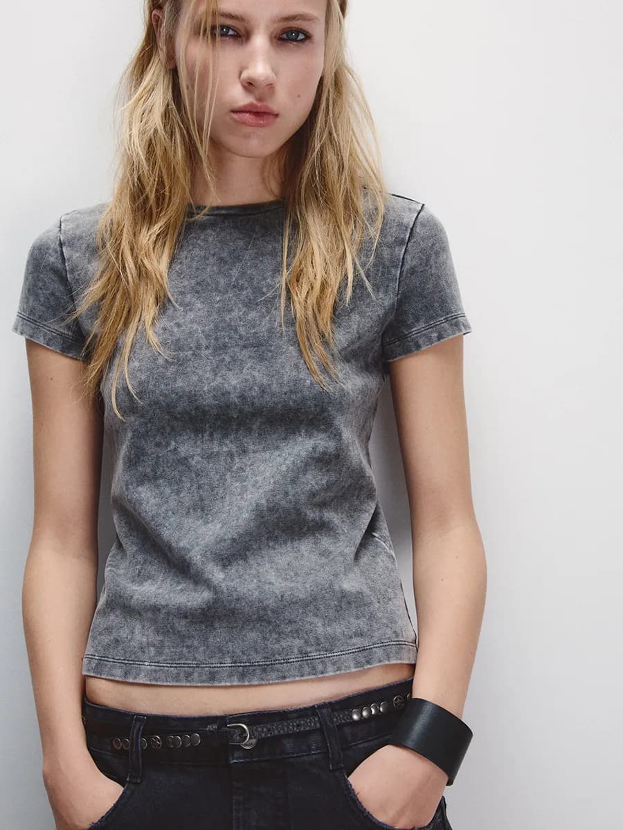 Футболка приталенная вареная