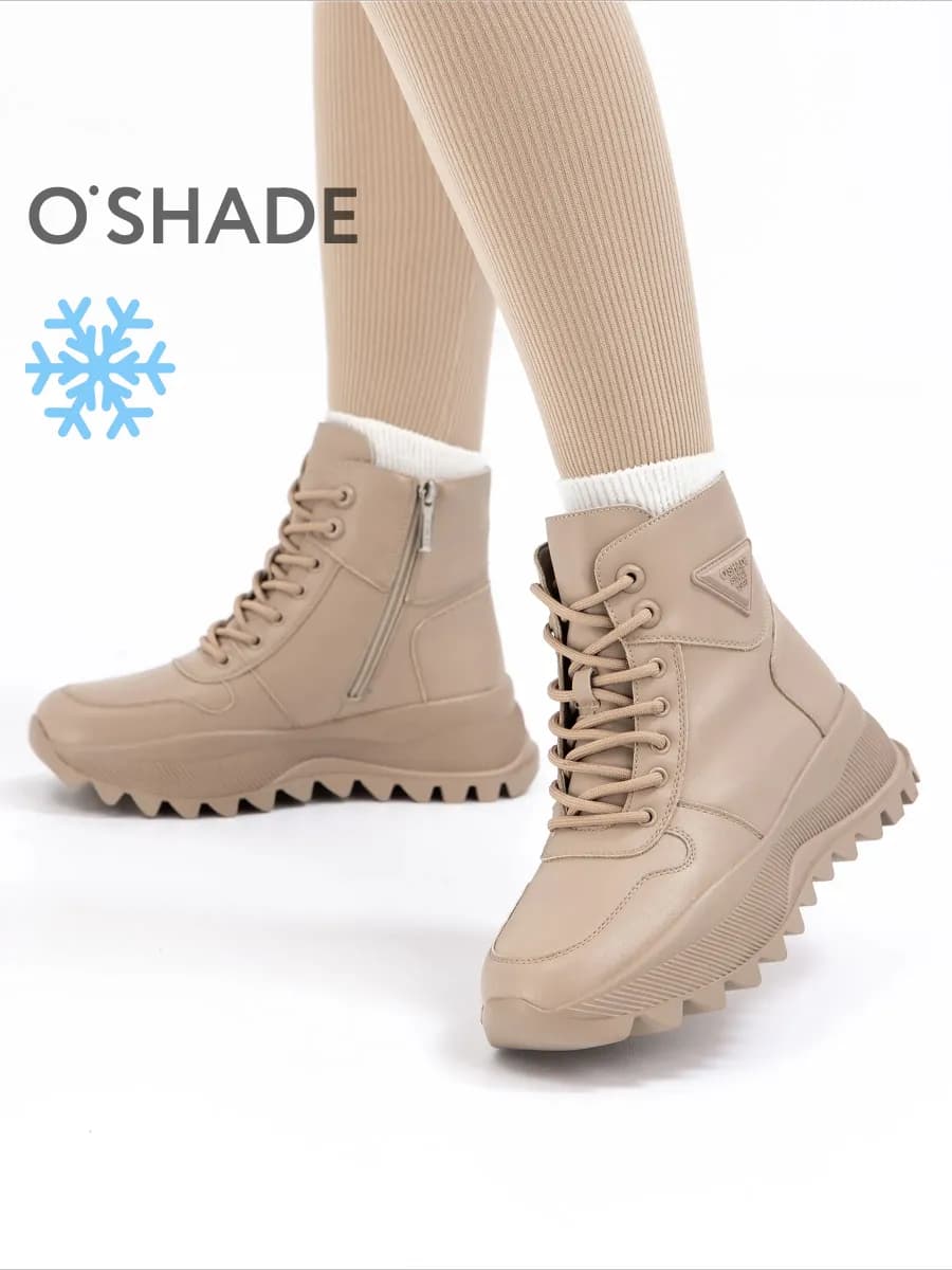 Зимние ботинки женские натуральная кожа