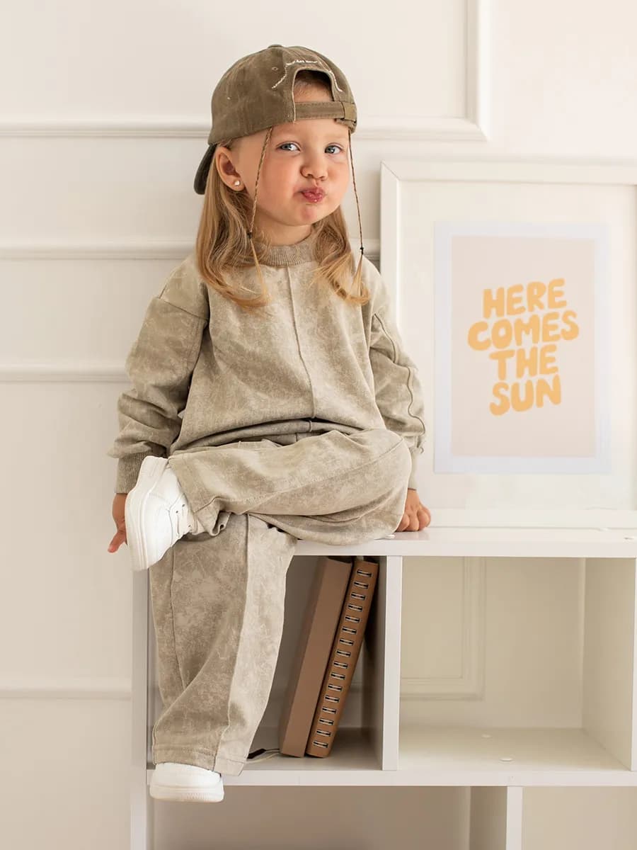 Костюм спортивный с брюками палаццо