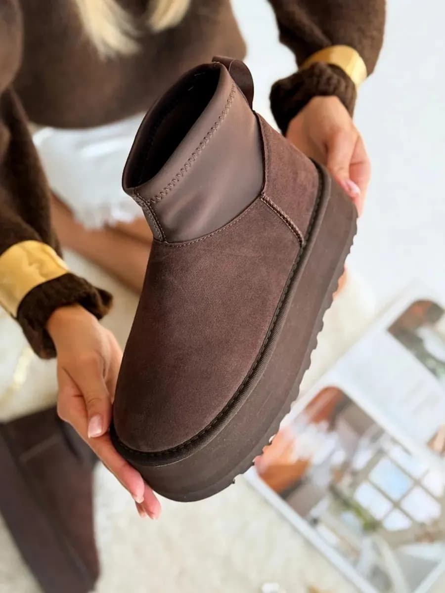 Зимние угги платформа