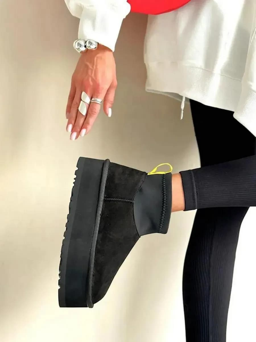 Зимние угги платформа