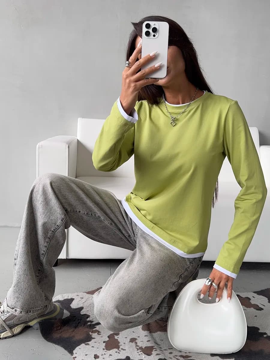 Лонгслив многослойный базовый