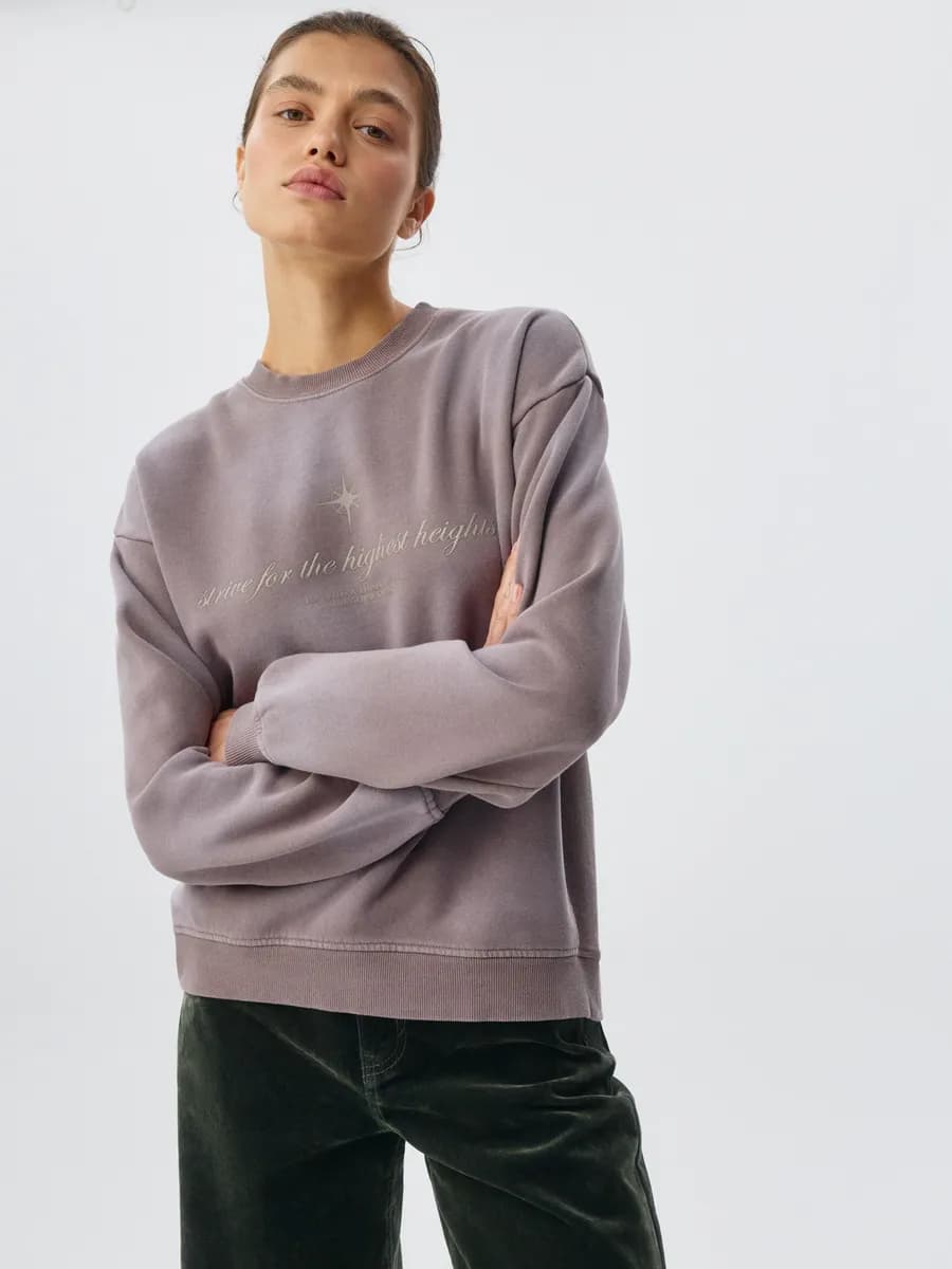 Свитшот оверсайз с принтом