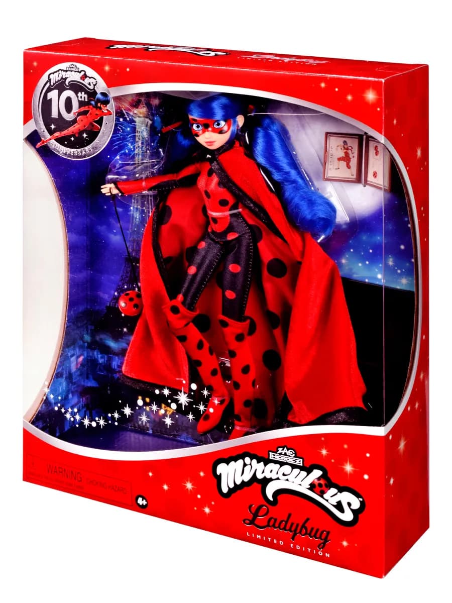 Кукла Леди Баг в мерцающем костюме в подарочной упаковке