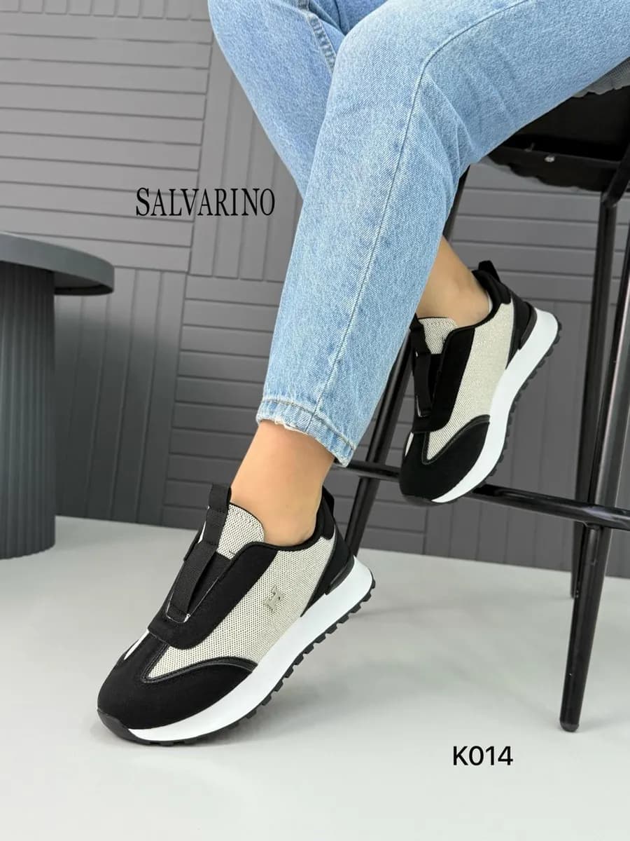 Кроссовки спортивные на платформе - фото 1