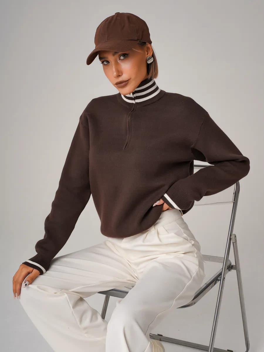 Джемпер на молнии