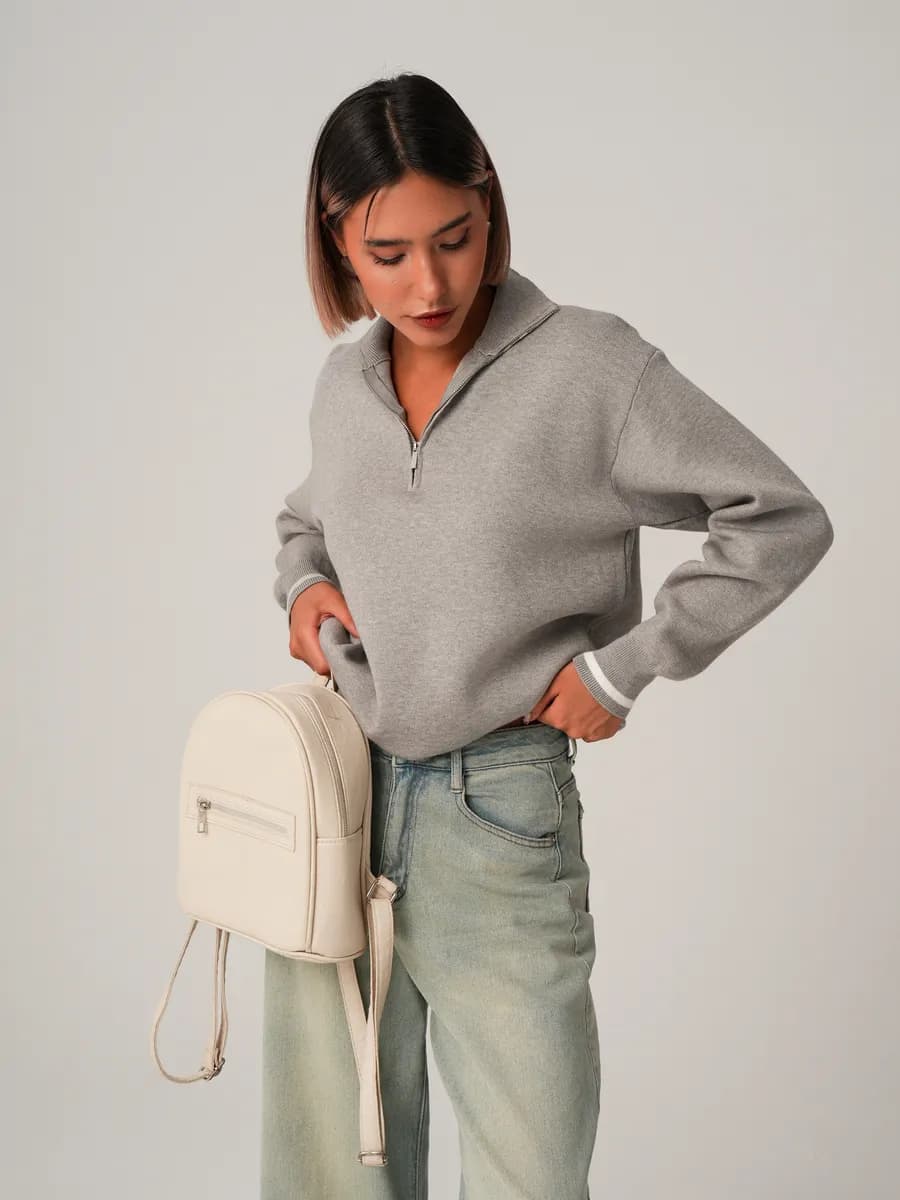 Джемпер на молнии