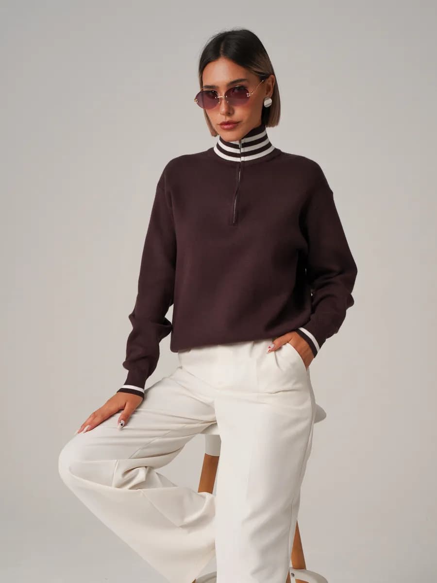 Джемпер на молнии