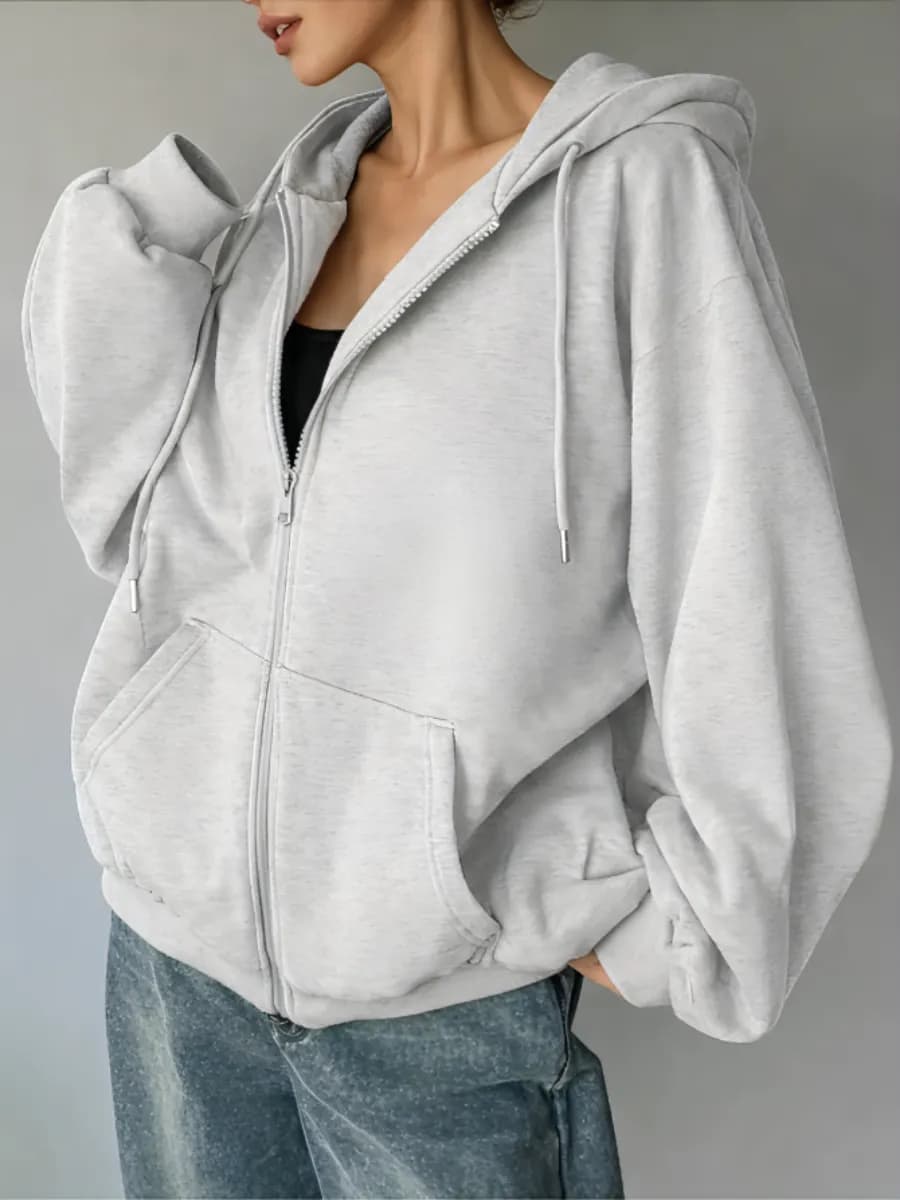 Зип худи оверсайз