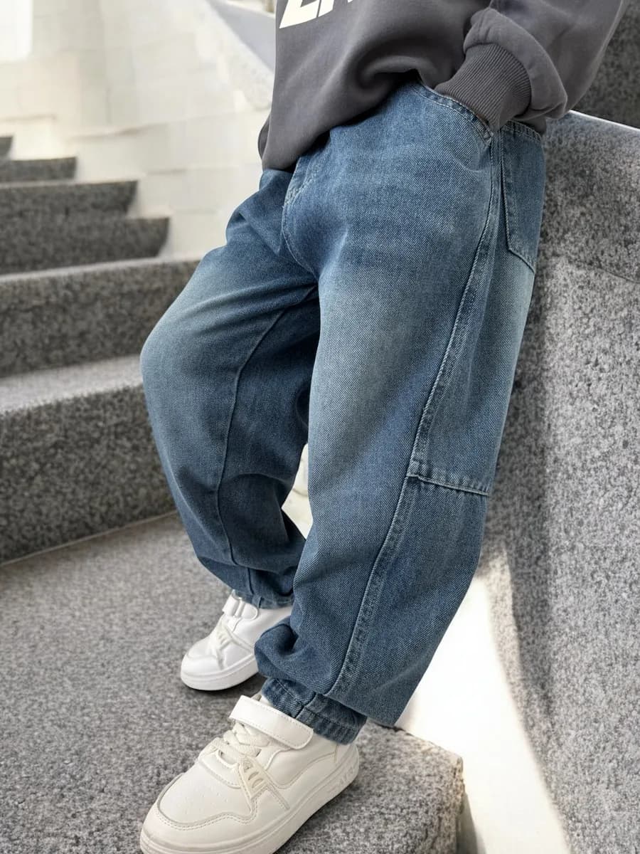 Широкие джинсы для мальчика, багги