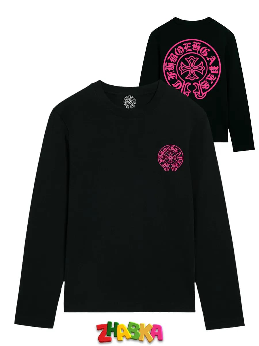 лонгслив с принтом оверсайз chrome hearts sk8