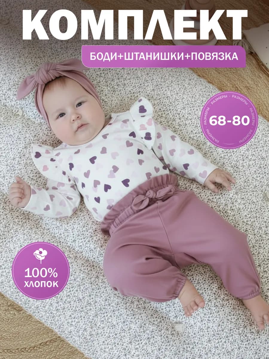 Костюм для новорожденной девочки