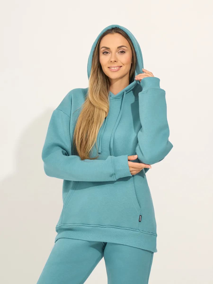 Спортивный костюм теплый с начесом и капюшоном