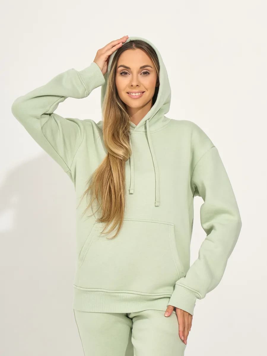 Спортивный костюм теплый с начесом и капюшоном