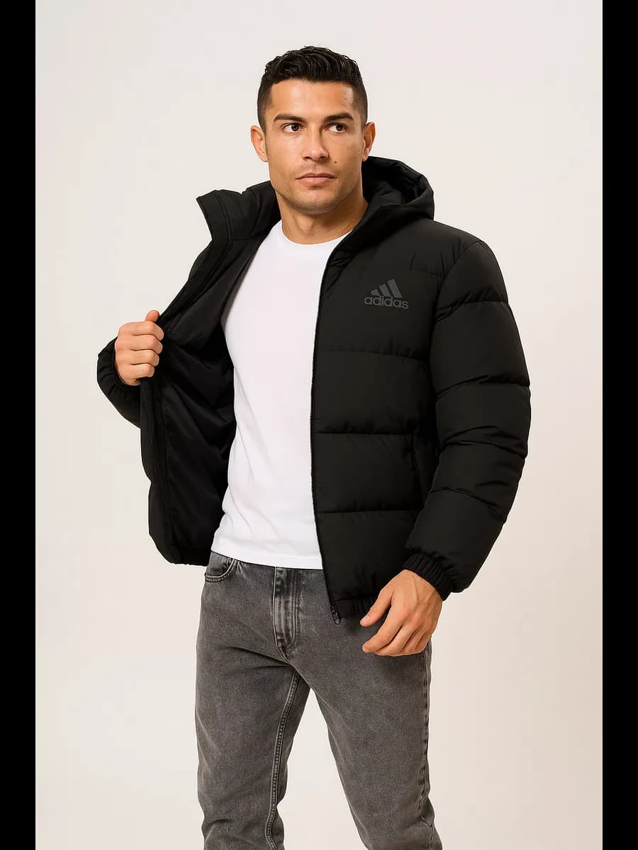 Куртка зимняя мужская с капюшоном - фото 1