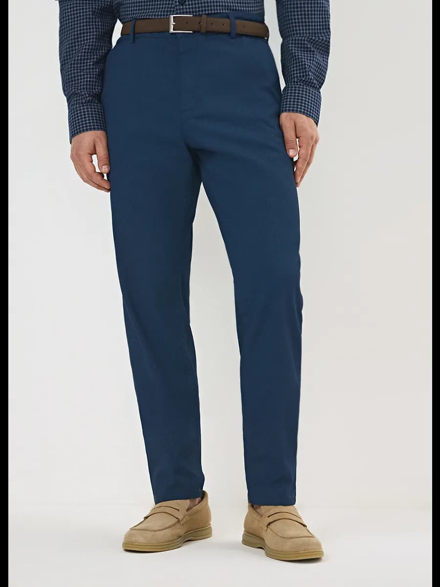 Брюки прямые со съемным ремнем