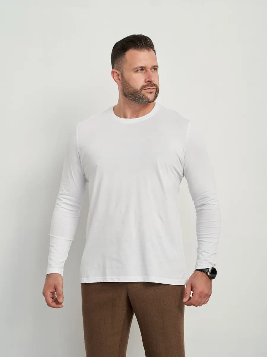 Лонгслив с длинным рукавом базовый