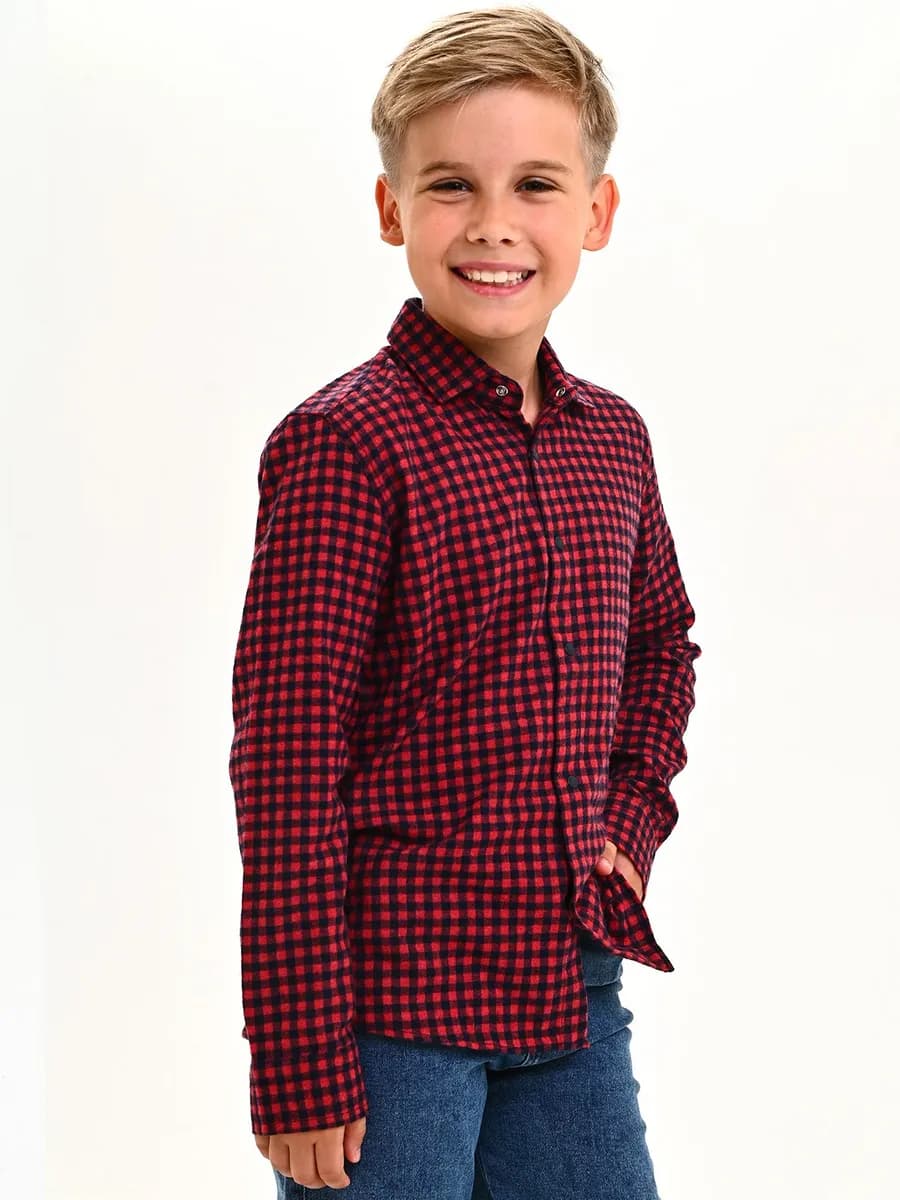 Рубашка подростковая в клетку
