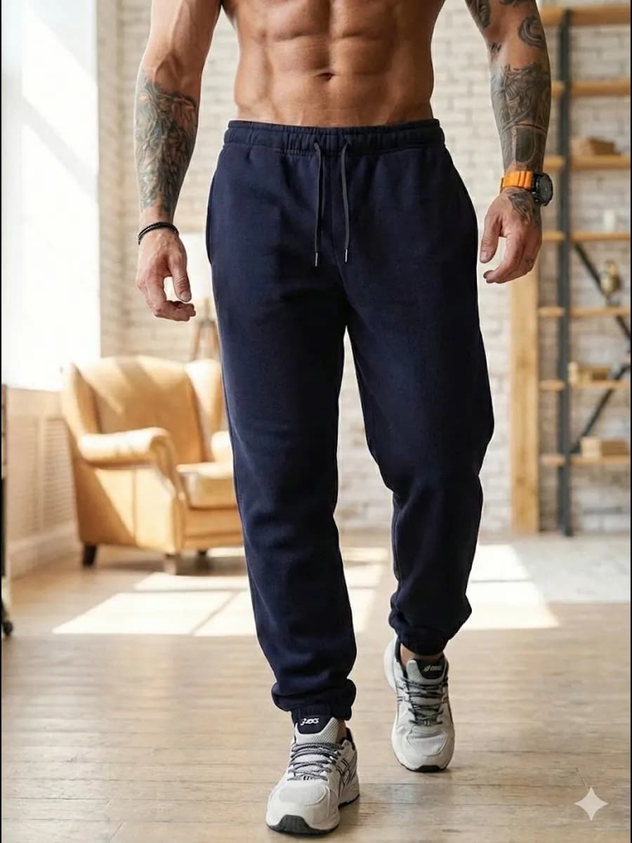 Брюки спортивные утепленные на резинке