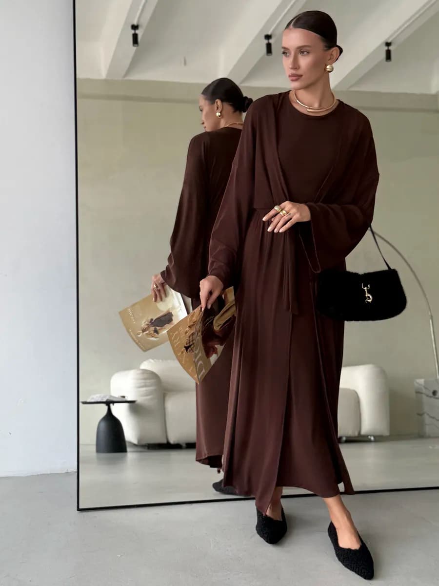 Платье кардиган двойка