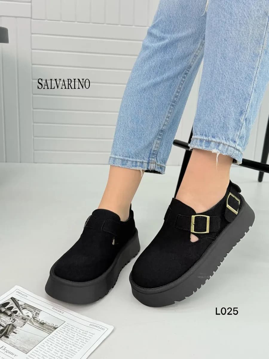 Ботинки замшевые на платформе демисезонные