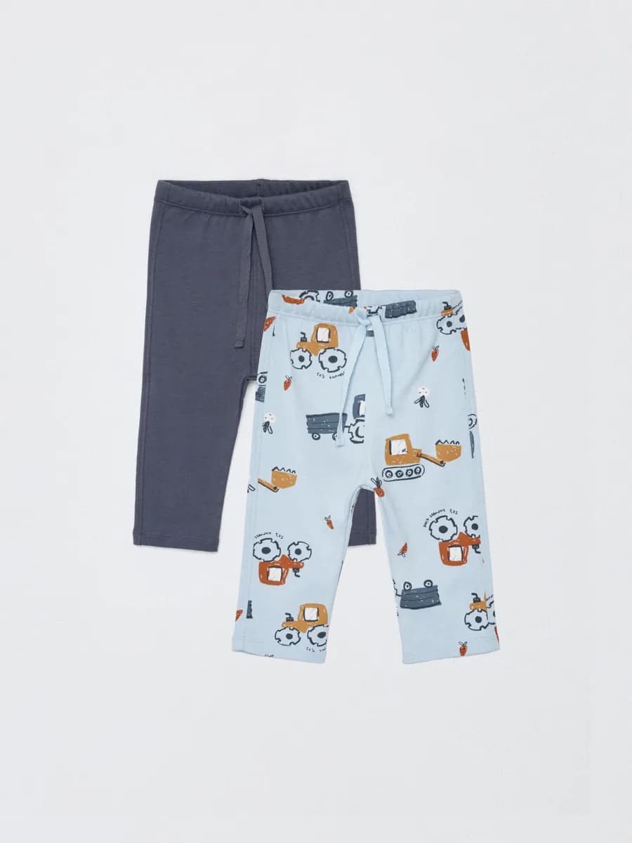 Брюки трикотажные хлопок, набор 2 шт - фото 1