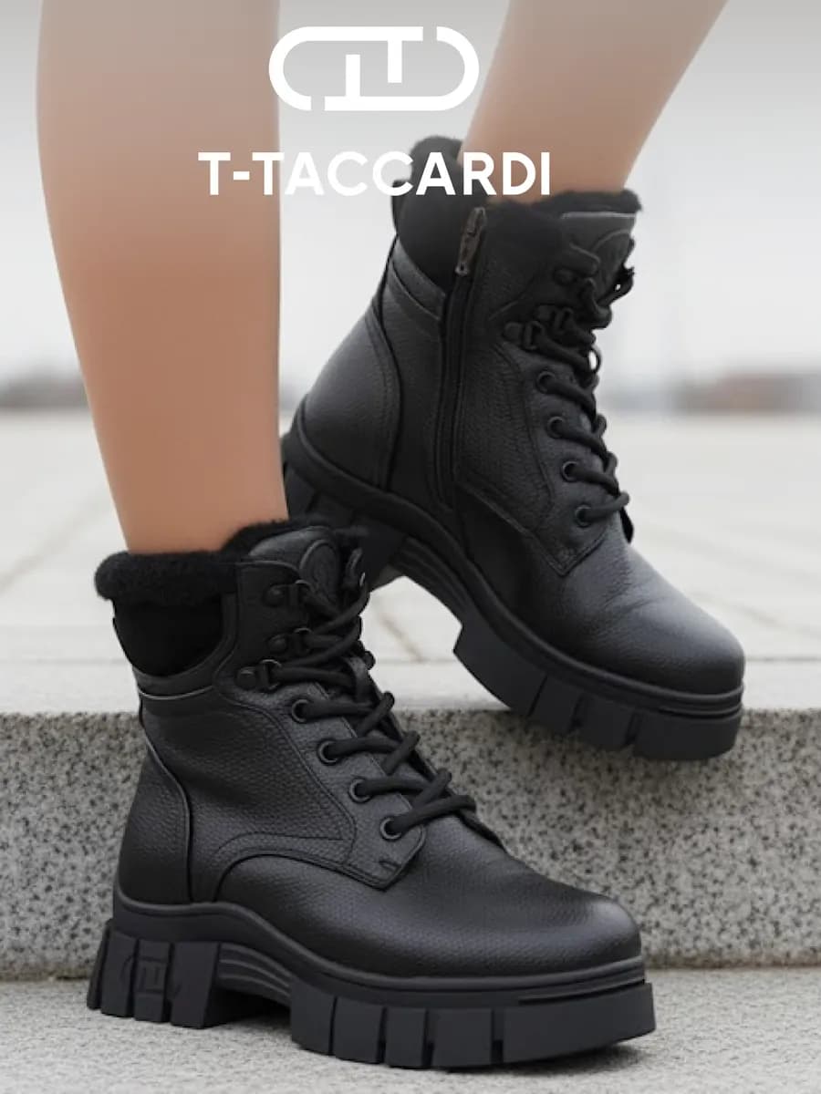 Ботинки женские зимние на платформе с мехом