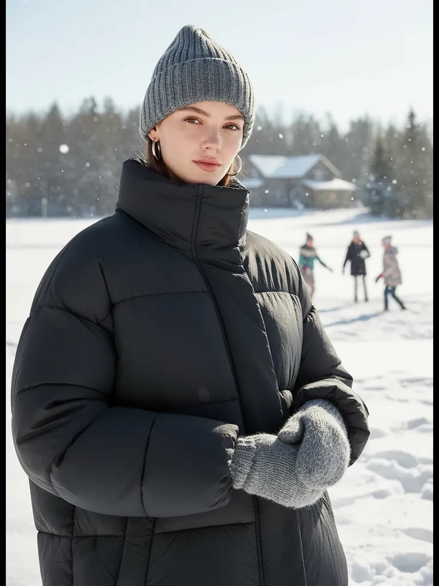 Демисезонная куртка оверсайз на синтепоне