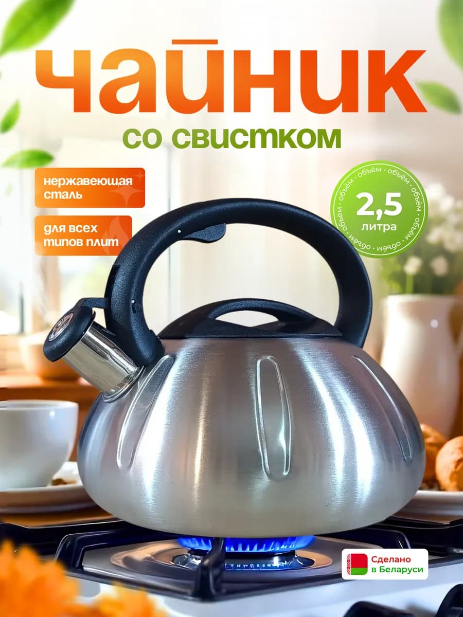 Чайник для плиты со свистком КС-5