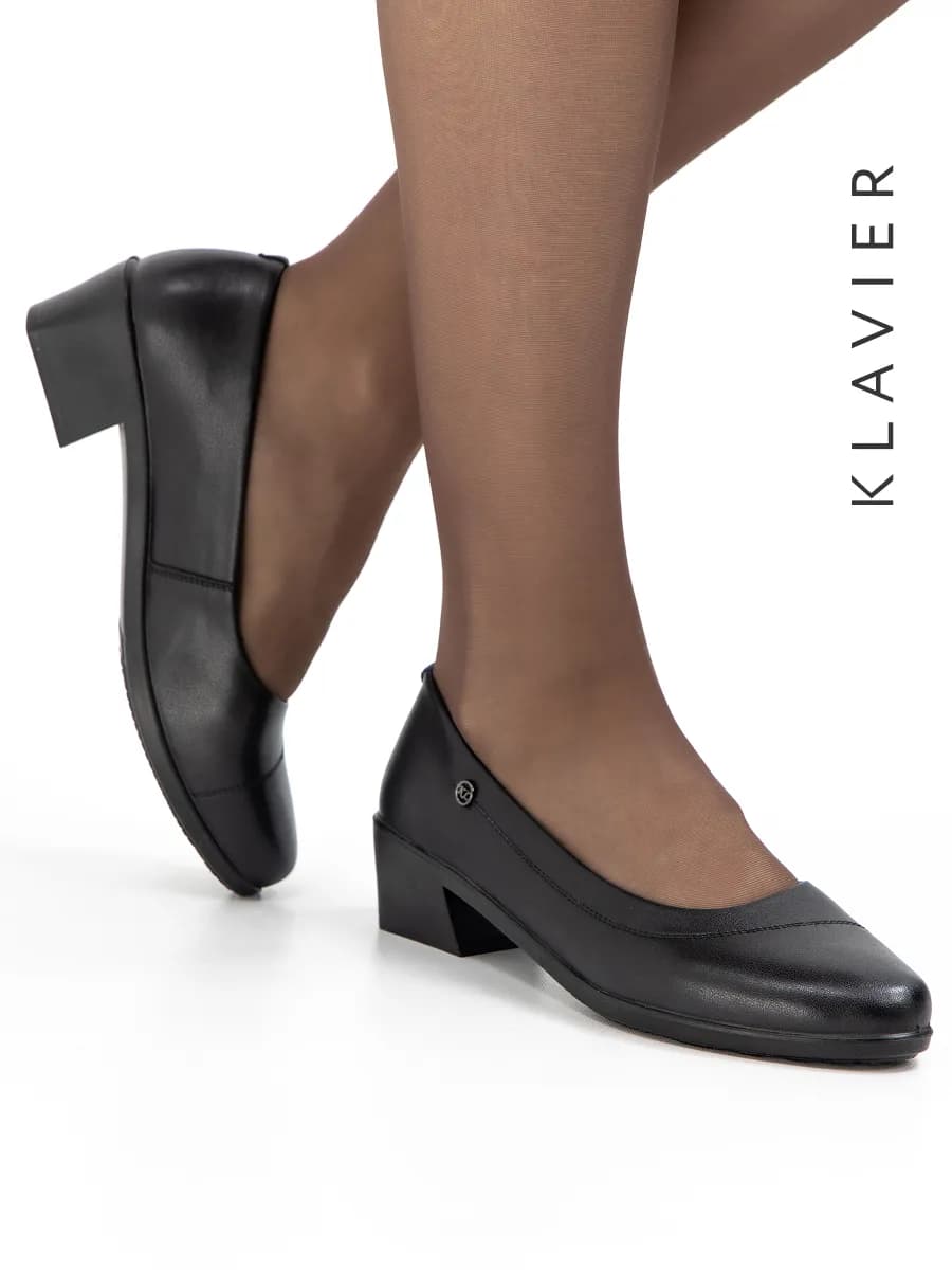 Туфли черные женские натуральная кожа