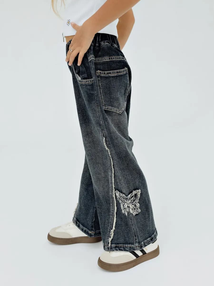 Джинсы детские широкие