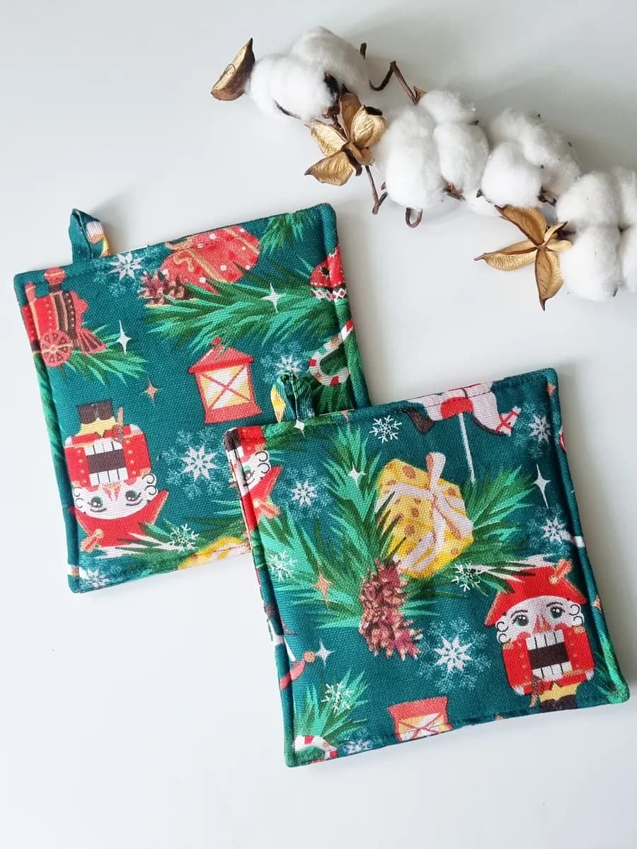 Прихватки набор новогодний