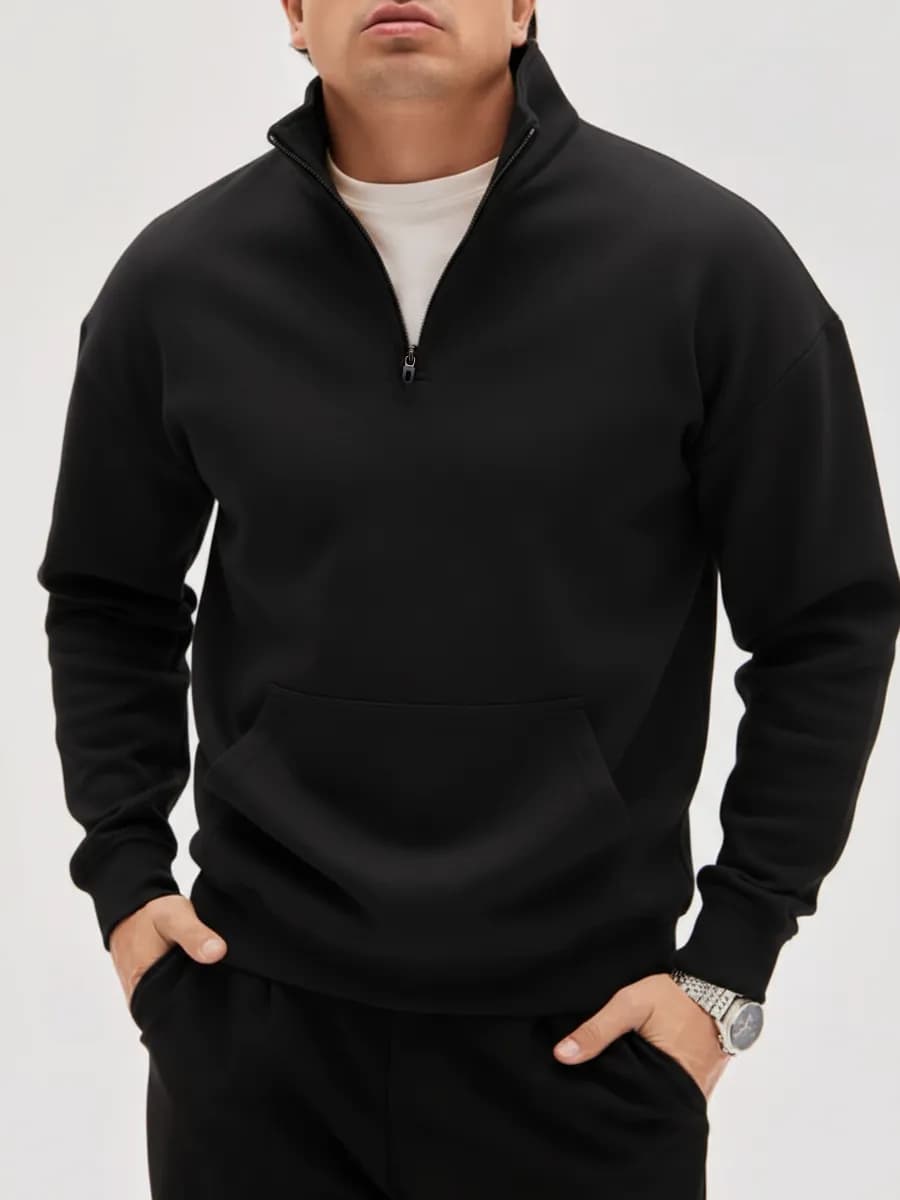 Джемпер полузамок свитшот кофта с карманом old money